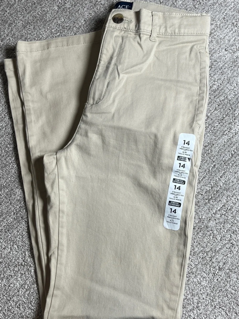 The Children's Place Khaki Straight-Leg Pants 14Slim. 2795/bb17-1:v